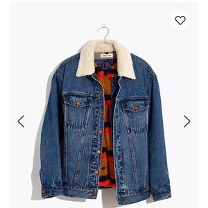 NWT Madewell x Kule Sherpa Lined Jean Jacket